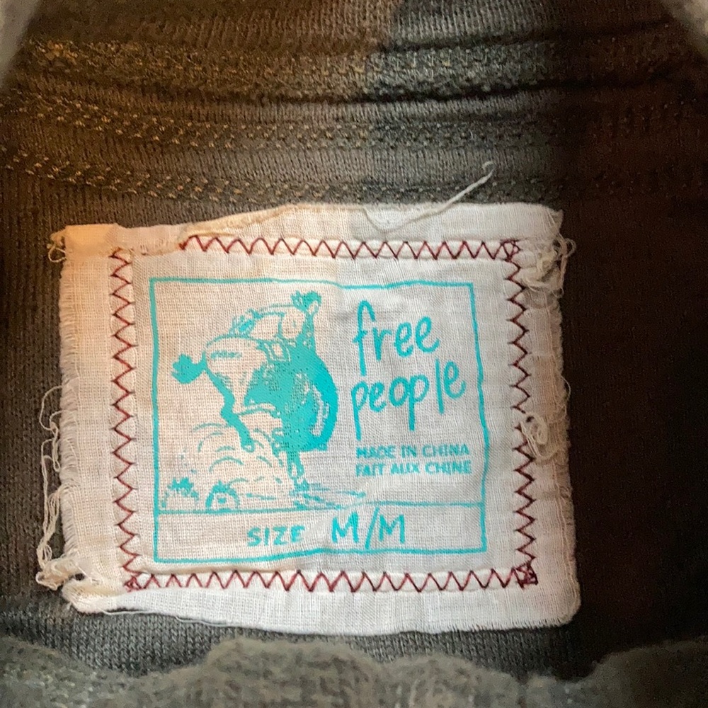 Free People Green Button Down Jacket - image 6